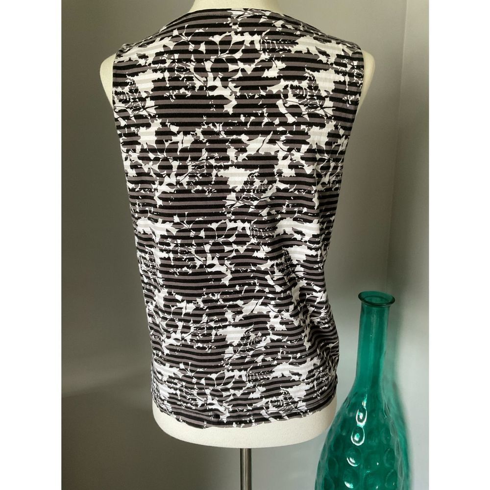Talbots Striped Floral Top - Picture 4 of 6